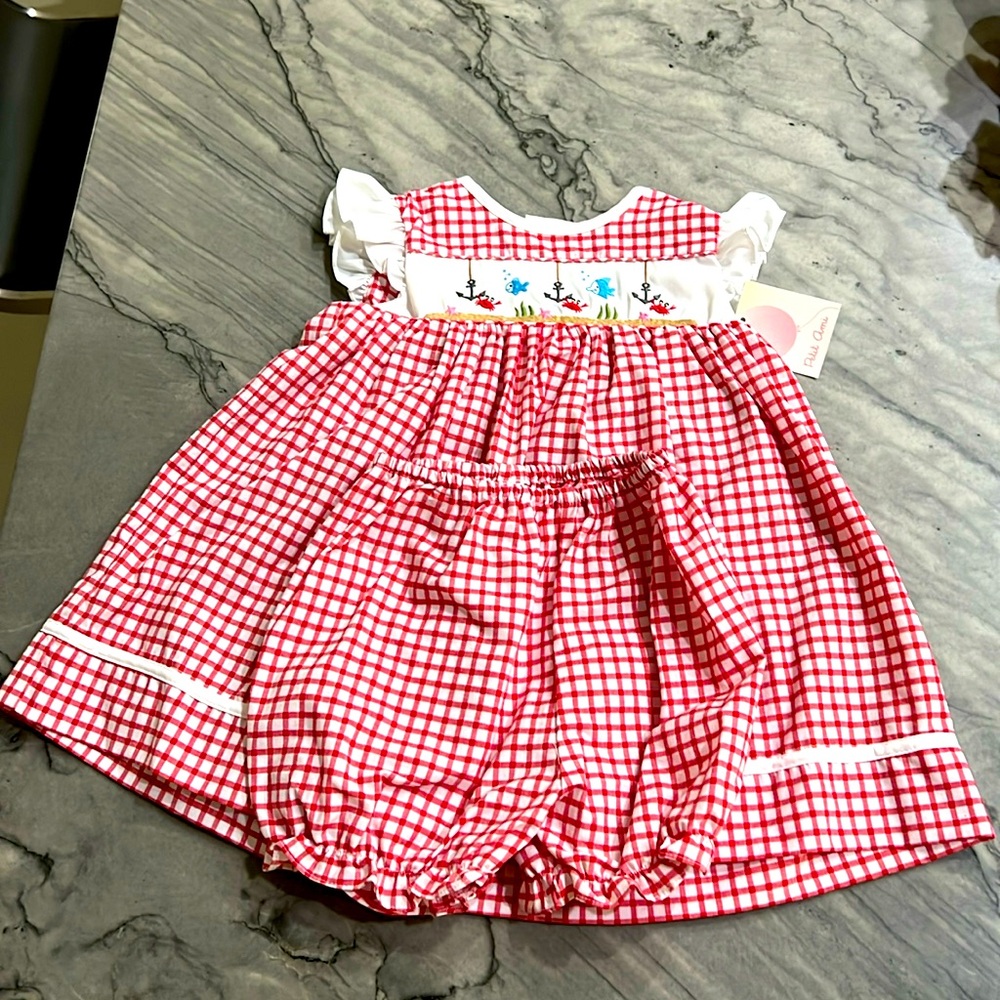 NWT Petit Ami size 6 months dress with bloomers
